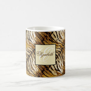 Tigerhaut, stylish, tiger, gestreift, tierischer A Kaffeetasse