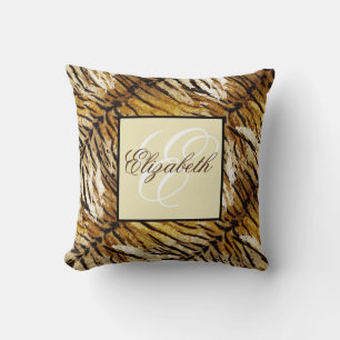 Tigerhaut, stylish, tiger, gestreift, tierischer A Kissen
