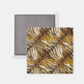 Tigerhaut, stylish, tiger, gestreift, tierischer A Magnet (Vorderseite/Rückseite)
