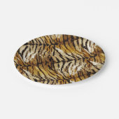 Tigerhaut, stylish, tiger, gestreift, tierischer A Pappteller (Schrägansicht)