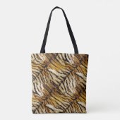 Tigerhaut, stylish, tiger, gestreift, tierischer A Tasche (Rückseite)
