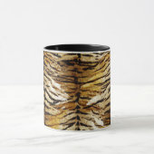 Tigerhaut, stylish, tiger, gestreift, tierischer A Tasse (Zentrum)