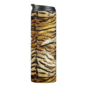 Tigerhaut, stylish, tiger, gestreift, tierischer A Thermosbecher (Nach rechts gedreht)
