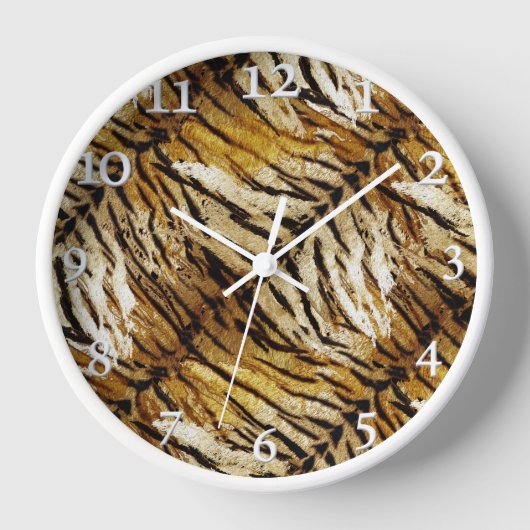 Tigerhaut, stylish, tiger, gestreift, tierischer A Uhr (Vorderseite)