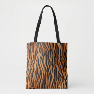 Tigerhaut: von Hand gezeichnet nahtloses Muster. Tasche