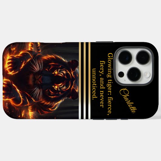 Tigerherrennen im Schatten Case-Mate iPhone Hülle (Rückseite (Horizontal))