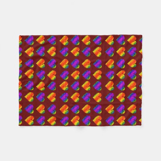 Tigerherz 3 fleecedecke (Vorderseite (Horizontal))