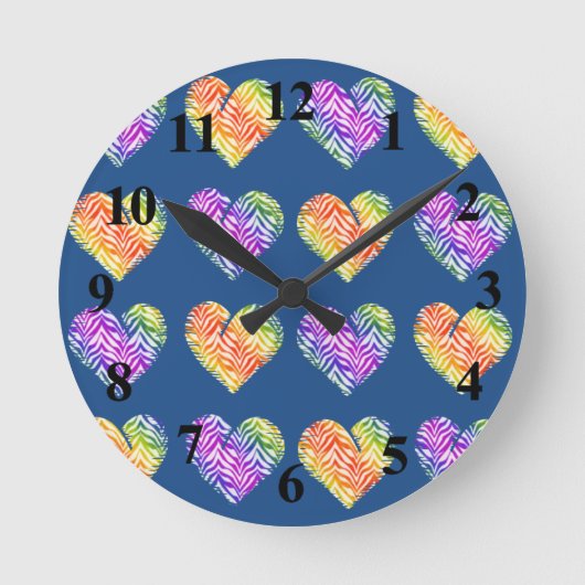 Tigerherz 4 runde wanduhr (Vorderseite)
