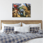 Tigerjagd, c.1616 leinwanddruck (Insitu (Schlafzimmer))