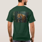 Tigerjagd in Bamboo Grove T-Shirt (Rückseite)