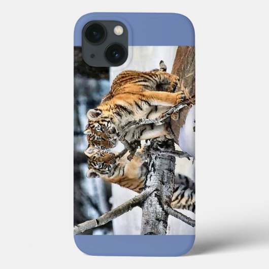 Tigerjungen Case-Mate iPhone Hülle (Rückseite)