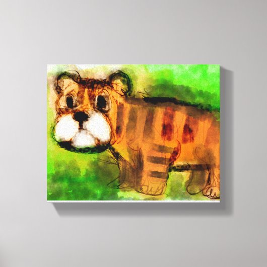 Tigerjunges Leinwanddruck (Vorderseite)