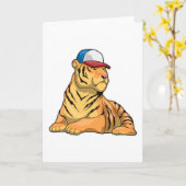 Tigerkappe Karte (Gelbe Blume)