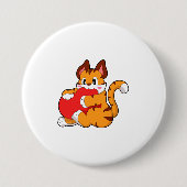 Tigerkatze in Liebe mit Herz.PNG Button (Vorderseite)
