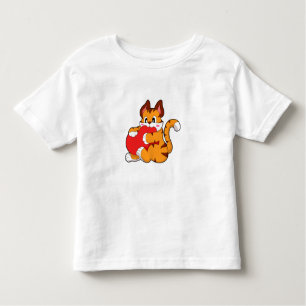 Tigerkatze in Liebe mit Herz.PNG Kleinkind T-shirt