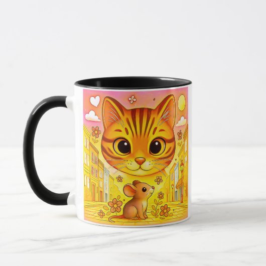 Tigerkatze Maus Tasse (Links)