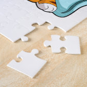 Tigerkatze mit Kissen Puzzle (Seite)