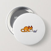 Tigerkatze mit Maus Button (Vorne & Hinten)