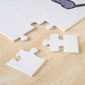 Tigerkatze mit Maus Puzzle (Seite)