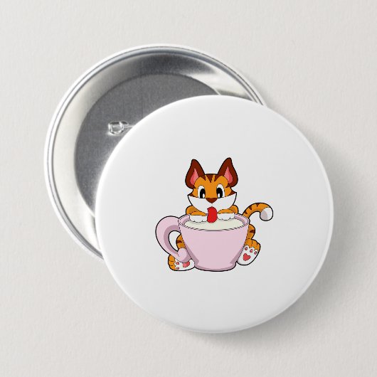 Tigerkatze mit Milchcup.PNG Button (Vorne & Hinten)