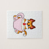 Tigerkatze mit Milchcup.PNG Puzzle (Horizontal)