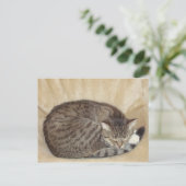 Tigerkatze Postkarte (Stehend Vorderseite)