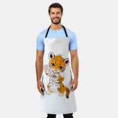 Tigerkind Schürze (Getragen)