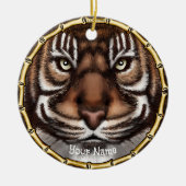 Tigerknochen Keramik Ornament (Vorne)