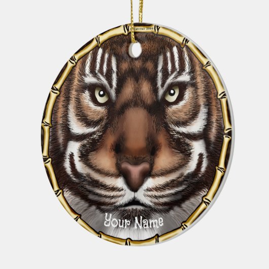 Tigerknochen Keramik Ornament (Links)
