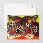 Tigerknochen Postkarte (Vorne/Hinten)