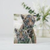 Tigerknochen Postkarte (Stehend Vorderseite)