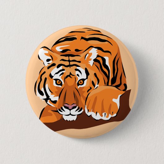 Tigerknopf Button (Vorderseite)
