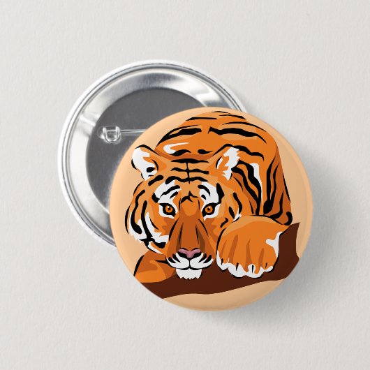Tigerknopf Button (Vorne & Hinten)