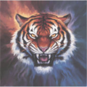 Tigerkönig Aufkleber (Vorderseite)