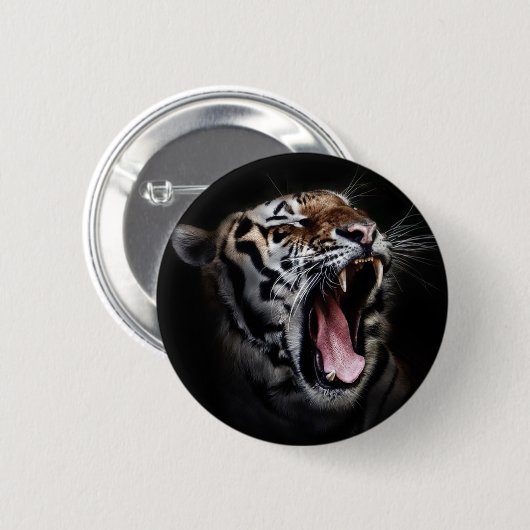 Tigerkopf Button (Vorne & Hinten)