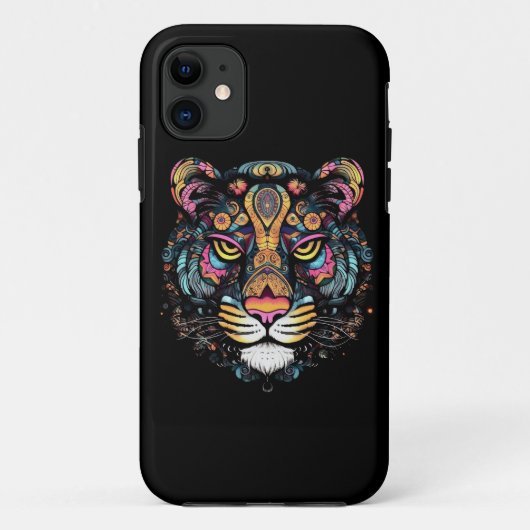Tigerkopf Case-Mate iPhone hülle (Rückseite)