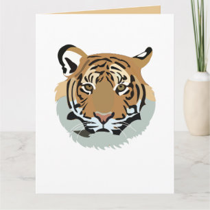 Tigerkopf Gesicht Wildtier Tiger Karte