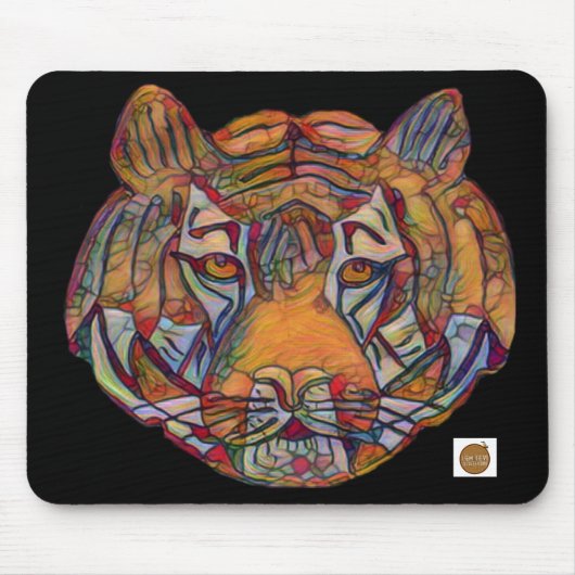 Tigerkopf-Mauspad Mousepad (Vorne)