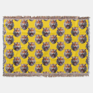Tigerkopf-Musterdesign Gelb  Decke