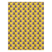Tigerkopf-Musterdesign Gelb  Tischdecke (Vorderseite)
