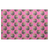 Tigerkopf-Musterdesign Rosa Stoff (Fat Quarter (45,7 x 55,9 cm))