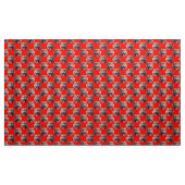 Tigerkopf-Musterdesign Rot Stoff (Yard (91,4 cm))