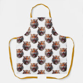 Tigerkopf-Musterdesign - Weiß   Schürze (Vorderseite)