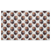 Tigerkopf-Musterdesign weiß Stoff (Fat Quarter (45,7 x 55,9 cm))