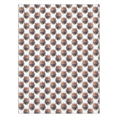 Tigerkopf-Musterdesign - Weiß   Tischdecke (Vorderseite)