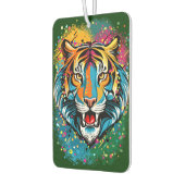 Tigerkopf-Regenbogenfarben-Farbflecken Autolufterfrischer (Links)