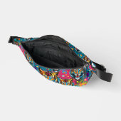 Tigerkopf-Regenbogenfarben-Farbflecken Bauchtasche (Offen)