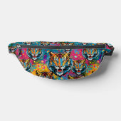 Tigerkopf-Regenbogenfarben-Farbflecken Bauchtasche (Ablage )