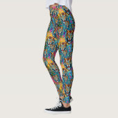 Tigerkopf-Regenbogenfarben-Farbflecken Leggings (Links)
