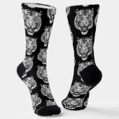 Tigerkopf Socken (Gewinkelt)
